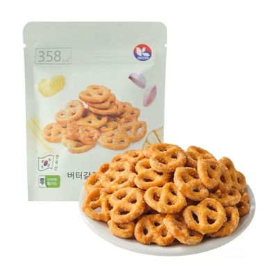 盒马代购 K-CHOICE碱水结型饼干（蒜香黄油味）70g韩国进口