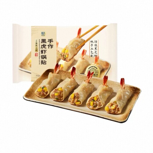 盒马 手作黑虎虾锅贴（煎饺）240g（8只）