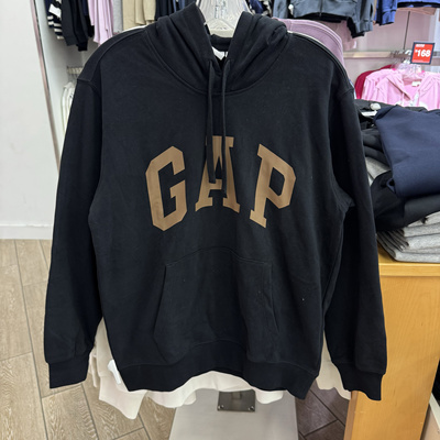 GAP正品现货 男女装 新款字母连帽卫衣运动宽松情侣外套 892186