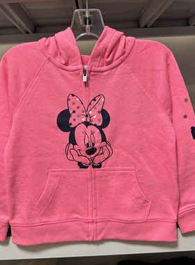 GAP正品现货 春秋款 童装 女婴幼童米妮连帽薄款 拉链外套492695