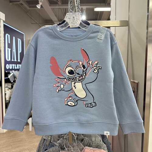 GAP秋冬男女幼童加绒套头卫衣