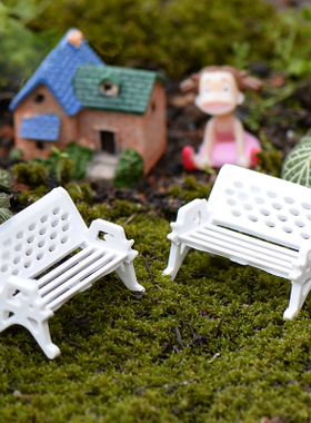 苔藓微景观简约现代风椅子小摆件