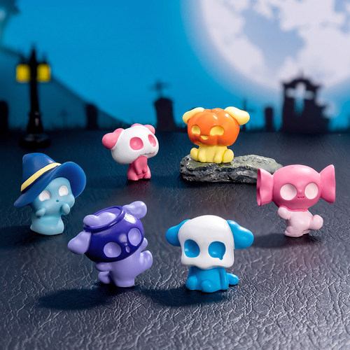 微景观跨境外贸可爱卡通万圣节精灵公仔DIY装饰品节日桌面小摆件