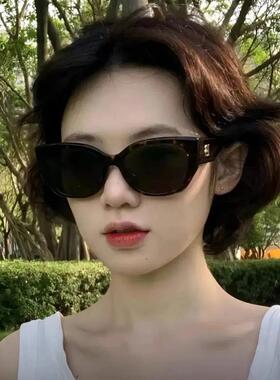 莱思轻奢黑框猫眼墨镜遮