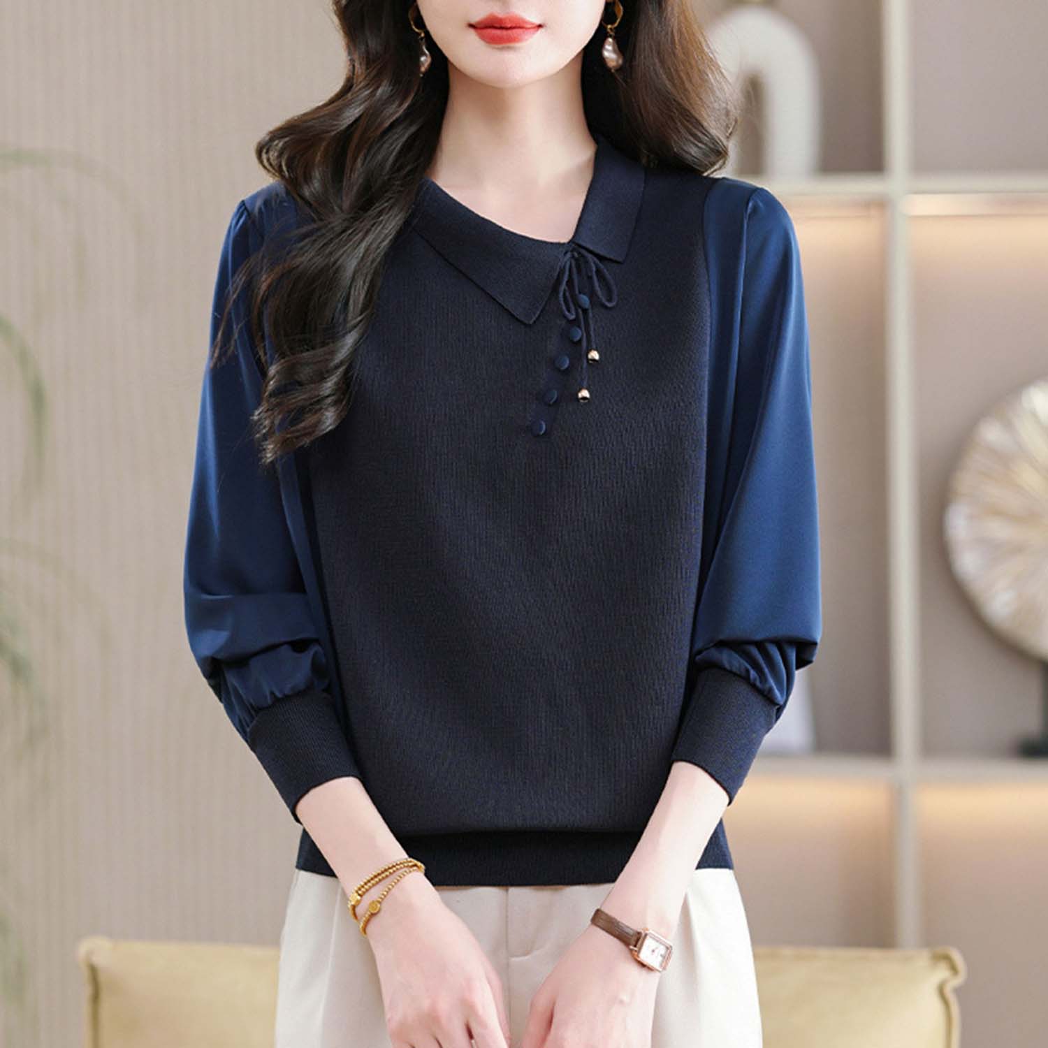 陆海丰2026新款女士洋气上衣