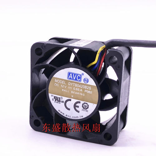 AVC DYTB0420B2S 4020 12V 0.65A 4CM 4线 PWM温控 调速 散热风扇
