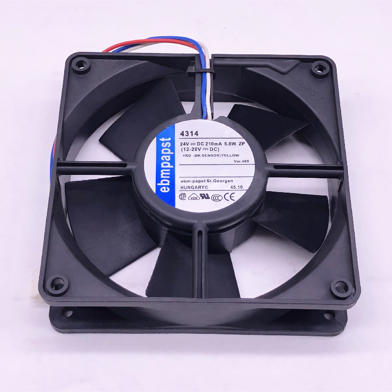 原装EBMPAPST TYP 4314S 12032 24V5W 3线 双滚珠变频器散热风扇