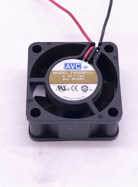 原装 AVC F4020B12U 12V 0.28A 4CM 4020 2线 大风量 散热风扇