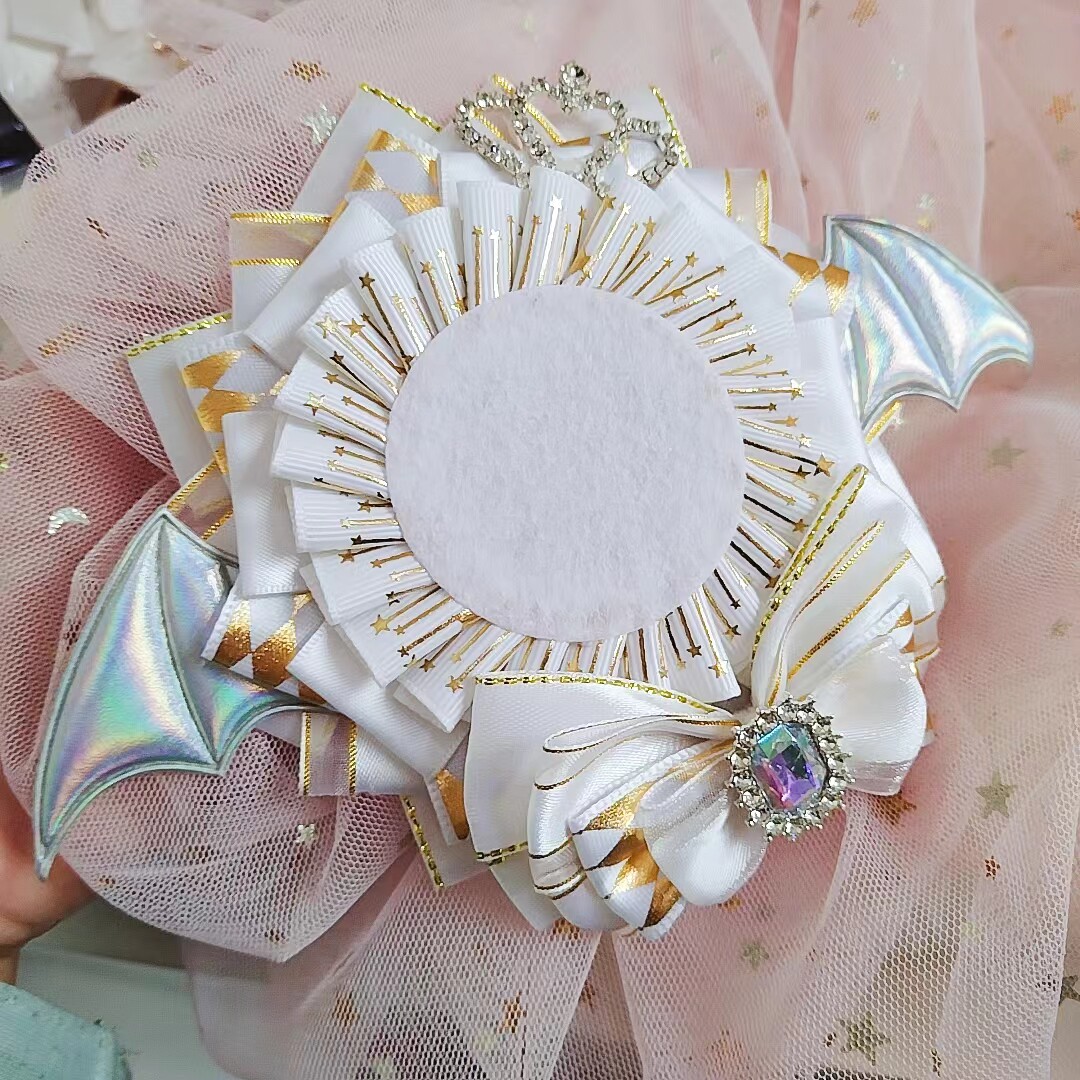 小恶魔翅膀徽章托痛包装饰吧唧托蝴蝶结动漫游戏周边