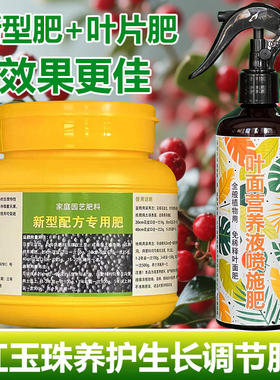 红玉珠专用肥料花盆栽绿植物专用土壤营养液叶面肥喷剂水溶化肥料