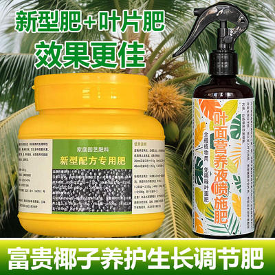富贵椰子专用肥料花盆栽绿植专用土袖珍椰子凤尾竹营养液叶面肥料