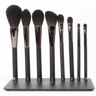 ENERGY/艾诺琪化妆刷套装灰鼠毛黑檀磁石套刷腮红刷高光刷8支刷子