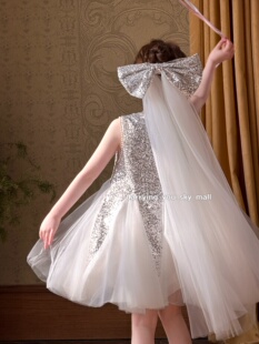 天空之城女童连衣裙2026春夏新款儿童女孩公主裙生日礼服演出纱裙