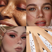 点雀斑笔泪痣笔印章气垫画痣笔美黑点痣笔化妆雀斑妆神器防水防汗