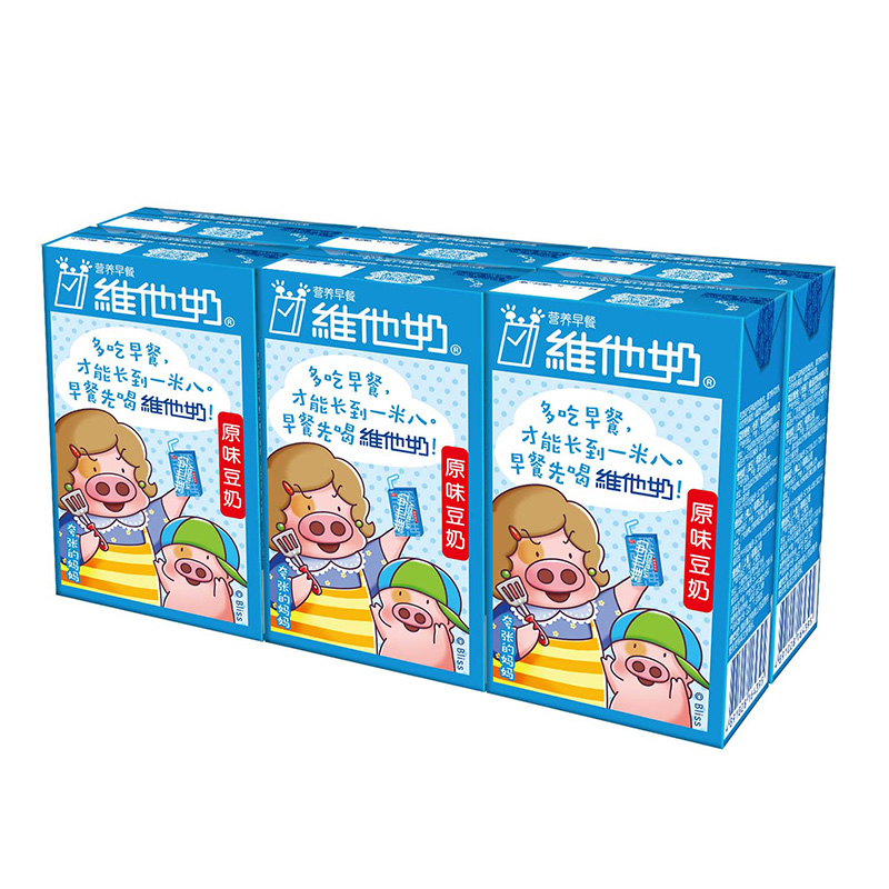 άËûÄÌÔζ¶¹ÄÌÒûÁÏ250ml*6ºÐÃÀζ½¡¿µÔç²Í¶¹ÄÌÒûÆ·À¶É«ÓªÑøÅú·¢