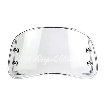 适用于踏板电动车风挡前挡风玻璃复古125踏板摩托车改装挡风板