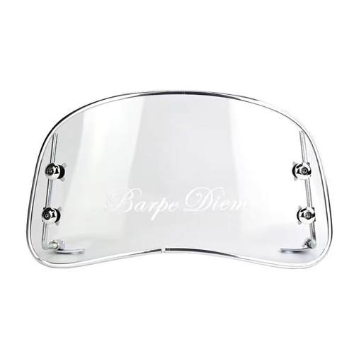 适用于踏板电动车风挡前挡风玻璃复古125踏板摩托车改装挡风板