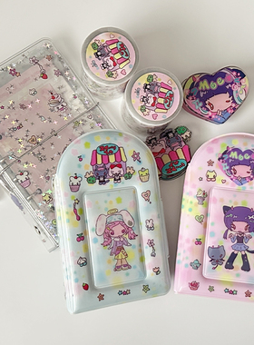 木蝉司微笑商店vol2HelloSmile鸟鸟一合作款贴纸卷活页手帐本夹子