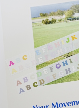 38包u王见货hello smile木蝉司原创贴纸卷字母面包贝壳封口贴胶带