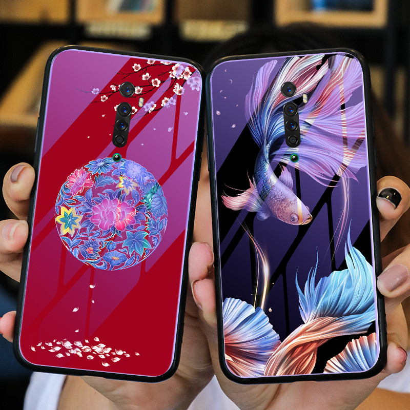 12-01新券opporeno2中国风夜光玻璃手机壳
