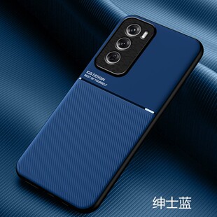 哥伦巴斯适用opporeno12手机壳reno12pro皮纹保护套PJV110内置车载吸铁石可磁吸PJW镜头全包防摔reon12软胶时
