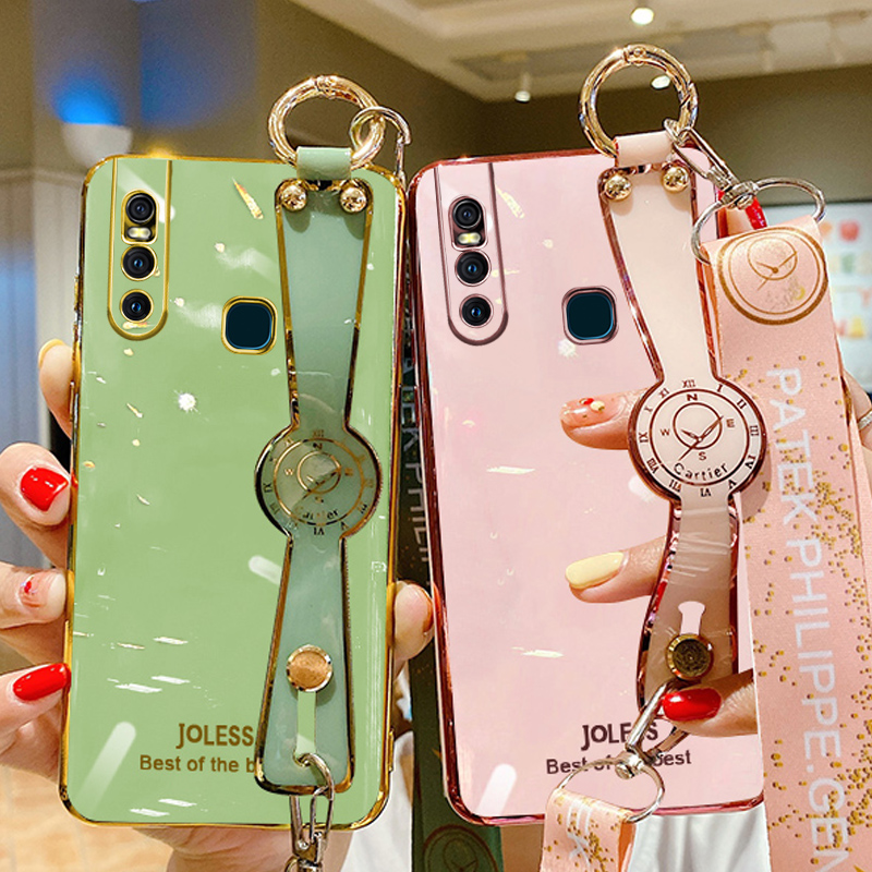 轻奢电镀金边★潮流大气配色★创意腕带支架