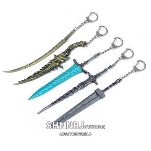 艾尔登法环大剑钥匙扣老头环暗月大剑巨剑义手刀身躯化剑玩具挂件