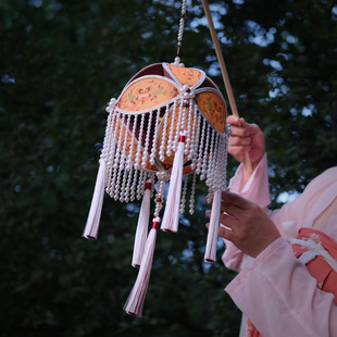 花寄 绣球灯笼diy材料包汉服非遗道具摆件手提夜灯敦煌新年礼物