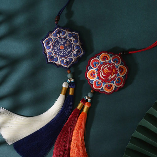 敦煌龙凤国风手作送男友刺绣diy