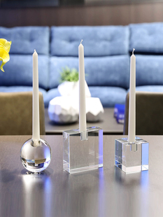 k9水晶玻璃蜡烛台 浪漫烛光晚餐道具 西餐厅酒吧KTV婚庆水晶烛台