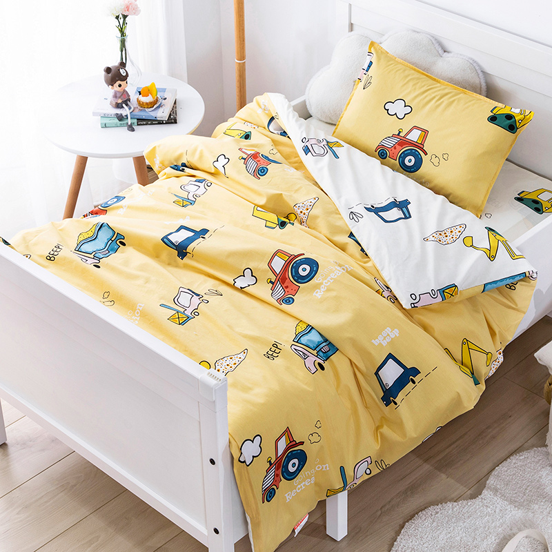 幼儿园被a子三件套被芯纯棉120×150宝宝入园儿童小被套午睡床品