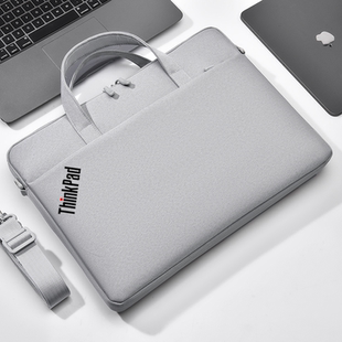 2023筆記本X1 聯(lián)想ThinkPad YOGA X390電腦包14英寸E495單肩背包手提袋氣墊顆粒保護(hù)簡約挎包