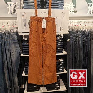 LWB0018064PJ00F 棕色灯芯绒背带长裤 81G000 秋冬女款 Lee专柜正品