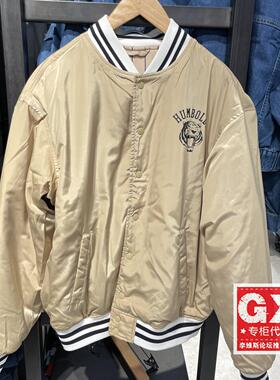 正品Levis李维斯时尚金标正反两穿香槟金男士棒球服A5841-0001