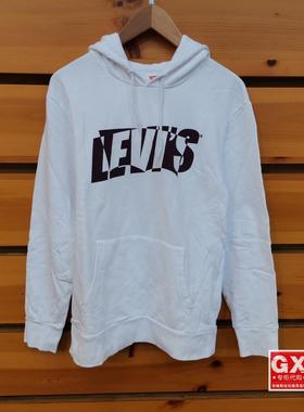 GX出品levis 李维斯 19622-0022 男 白LOGO 时尚休闲套头连帽卫衣