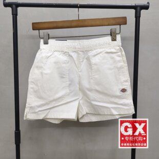 直筒休闲短裤 休闲裤 DK013003C58 DICKIES女白色纯棉时尚 专柜正品