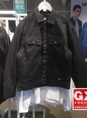 Lee国内专柜正品黑色牛仔男士羽绒外套LMT003992100031-998l00