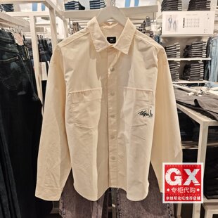 Lee专柜正品男士宽松薄款粉色时尚衬衫LMT009542204595-A00005