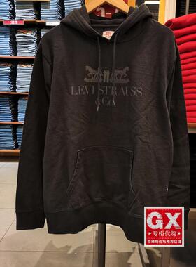 GX出品 levis 李维斯19491-0079 男 黑 印花套头时尚休闲连帽卫衣