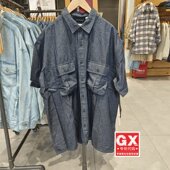 衬衫 李维斯levis39040 0003男冰酷系列宽松翻领牛仔短袖