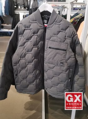 LEE专柜正品LMT0044035UK00F-A01730男士休闲灰色鹅绒保暖羽绒服