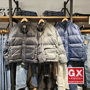 正品levis李维斯2025冬休闲男士黑色外套保暖羽绒服008G0-0000