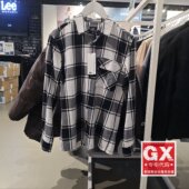 2024秋冬男士 宽松版 格纹衬衫 Lee专柜正品 LMT007814204581 K11000