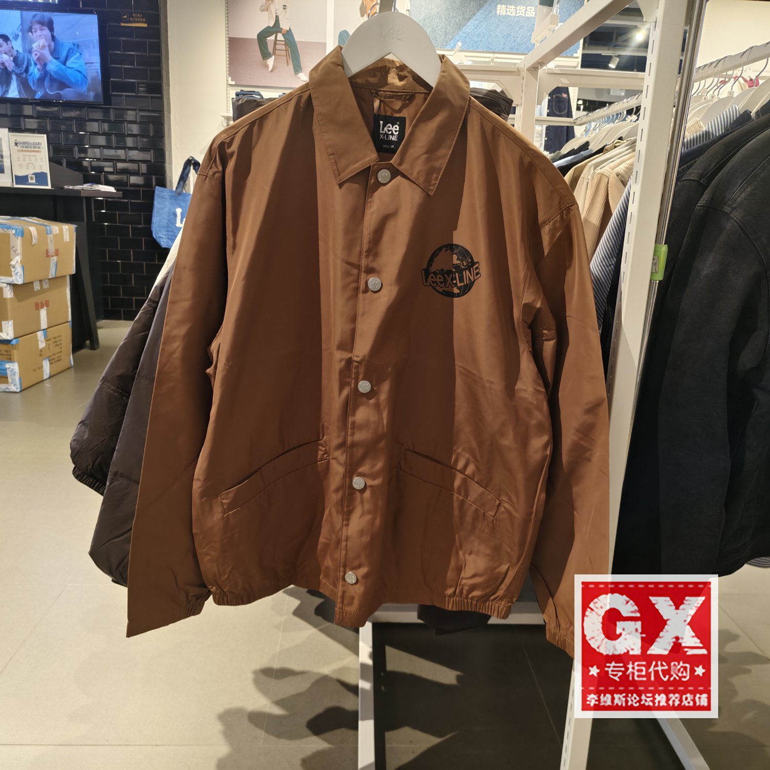 Lee专柜正品 2023秋冬男女款牛仔夹克外套LMB0053752rz00f-A03952