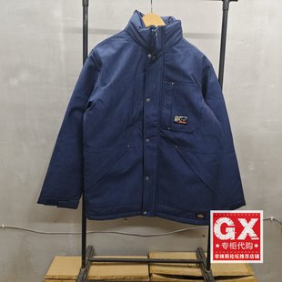 保暖深蓝色时尚 男时尚 保暖立领棉服棉衣DK012261C741 Dickies 正品