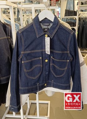 lee正品春款原色女士牛仔外套夹克短款LWT0025464ET00F-898L00