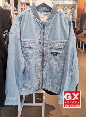 专柜正品LEE男休闲拉链长袖牛仔夹克外套LUT0050213HH00F-A03003