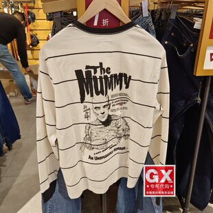 正品Levis李维斯2023Monsters印花联名男士宽松长袖T恤A3689-0000