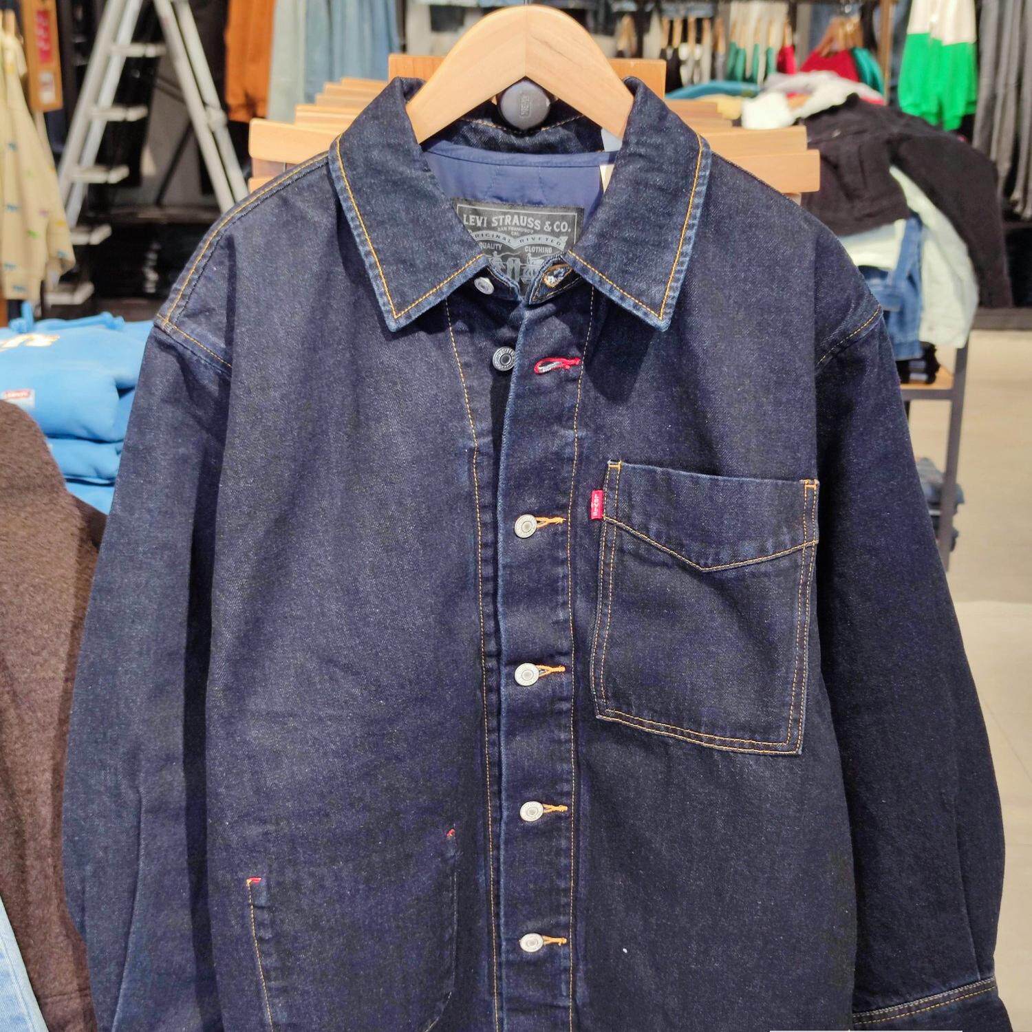 Levis李维斯秋冬新款男士可脱卸内胆原色牛仔棉服外套A6809-0000,男装,棉衣,淘宝优惠券,粉丝福利购,淘宝优惠卷