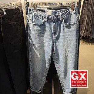 A07022 LWB100411101291 Lee专柜正品 2024秋冬女宽松小直筒牛仔裤